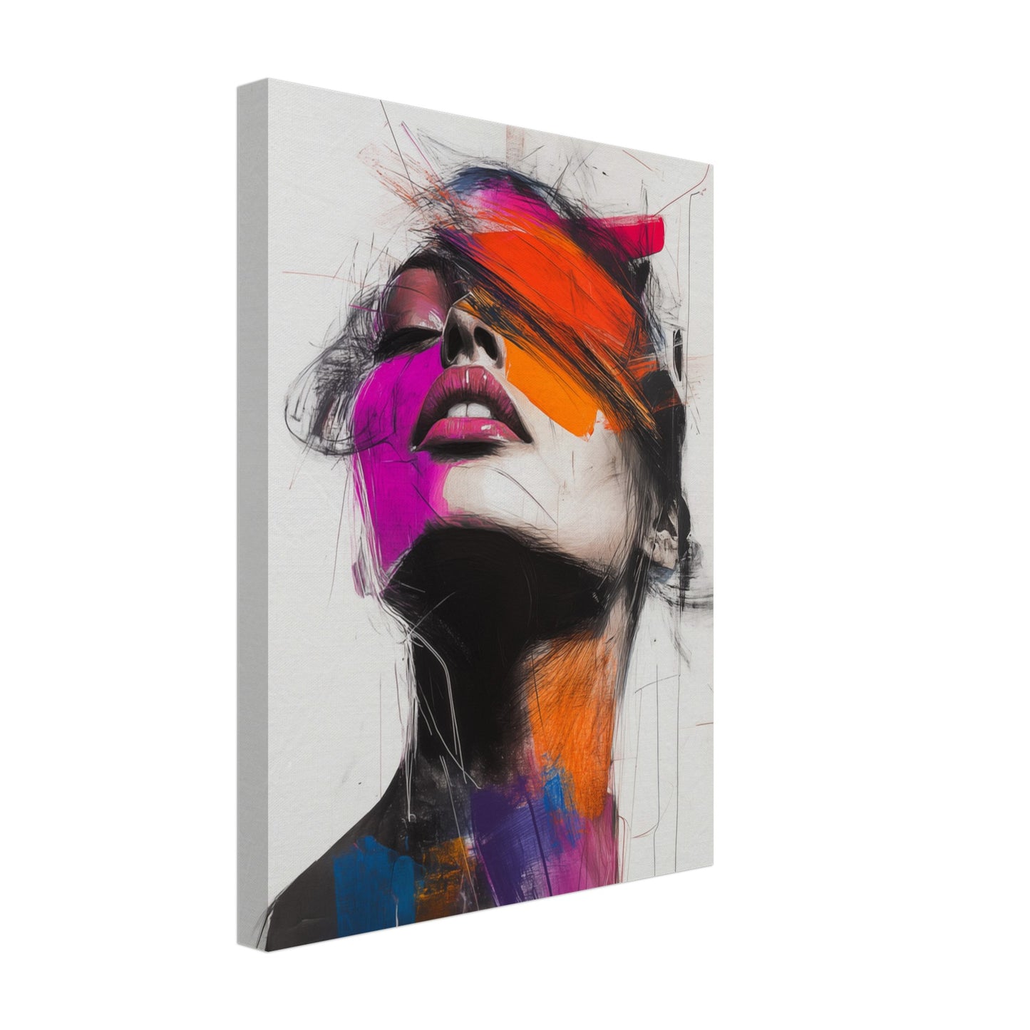 Abstrakte Farbexplosion Leinwand 30x40 cm - Pixara
