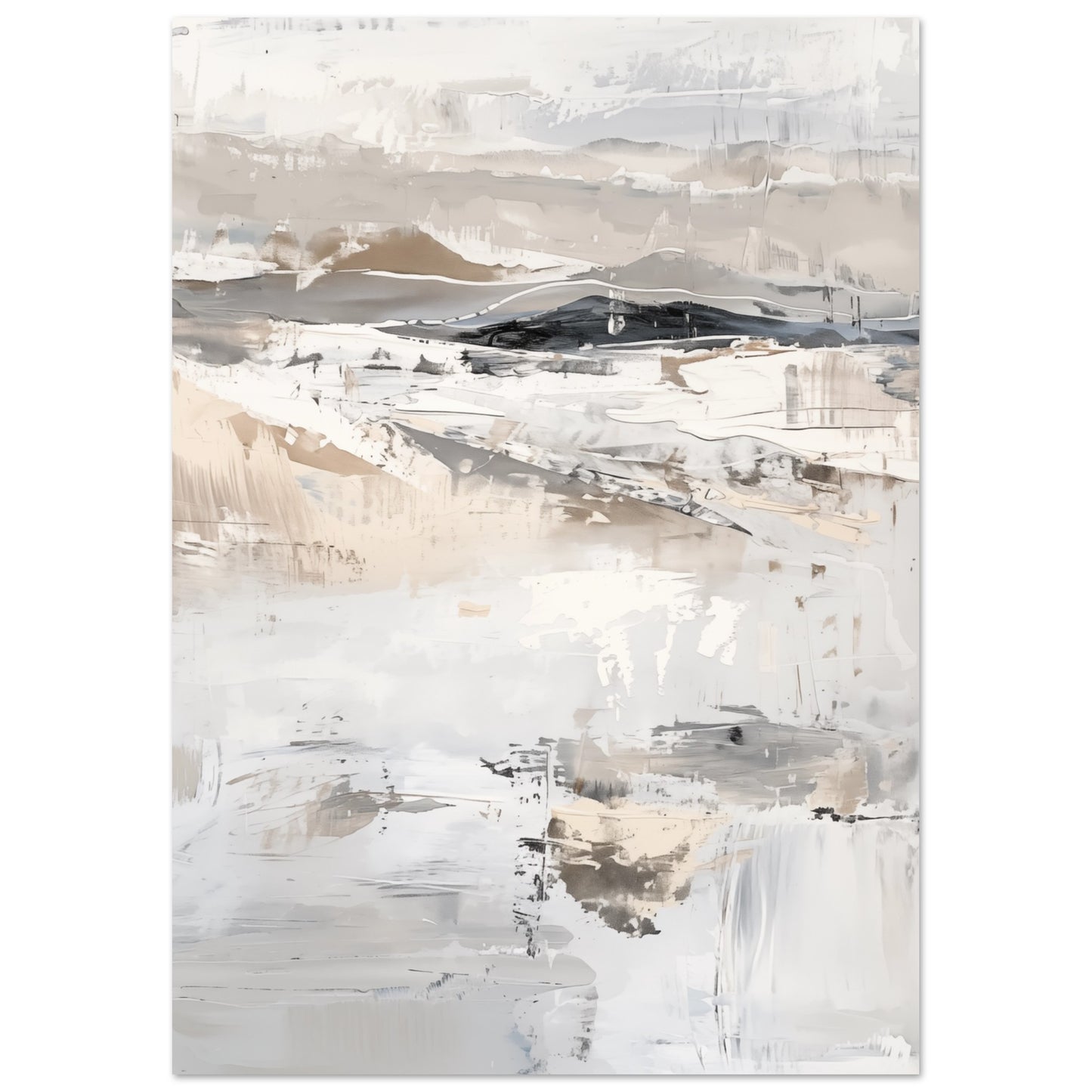Winterhorizont Poster A4 21x29.7 cm - Pixara