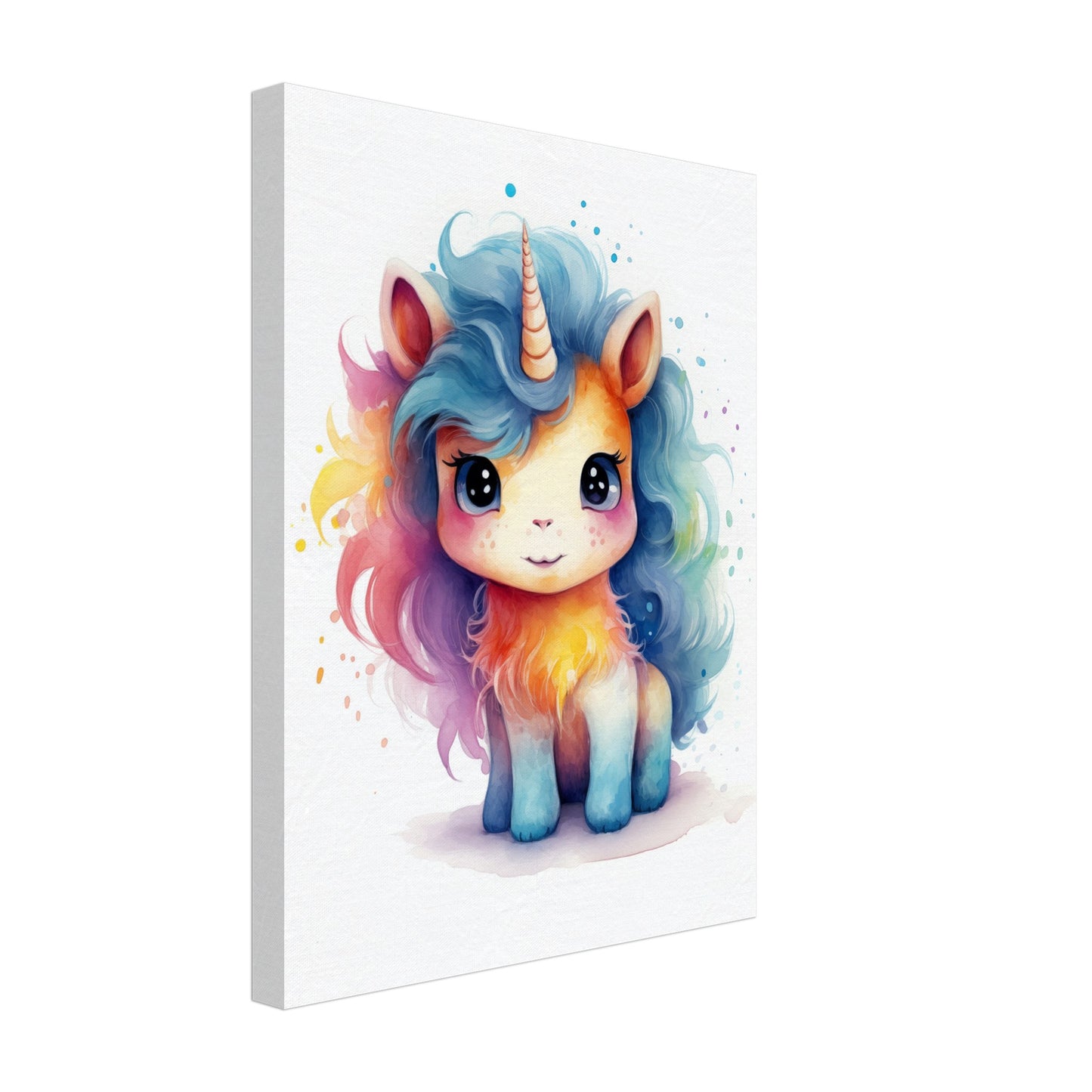 Einhorn "Stella" Leinwand 30x40 cm - Pixara