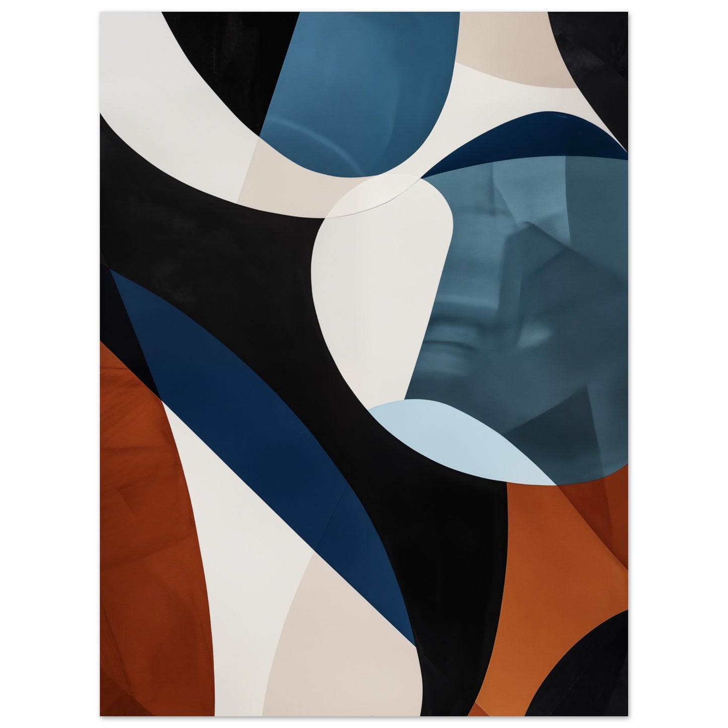 Vibrant Curves Poster 30x40 cm - Pixara