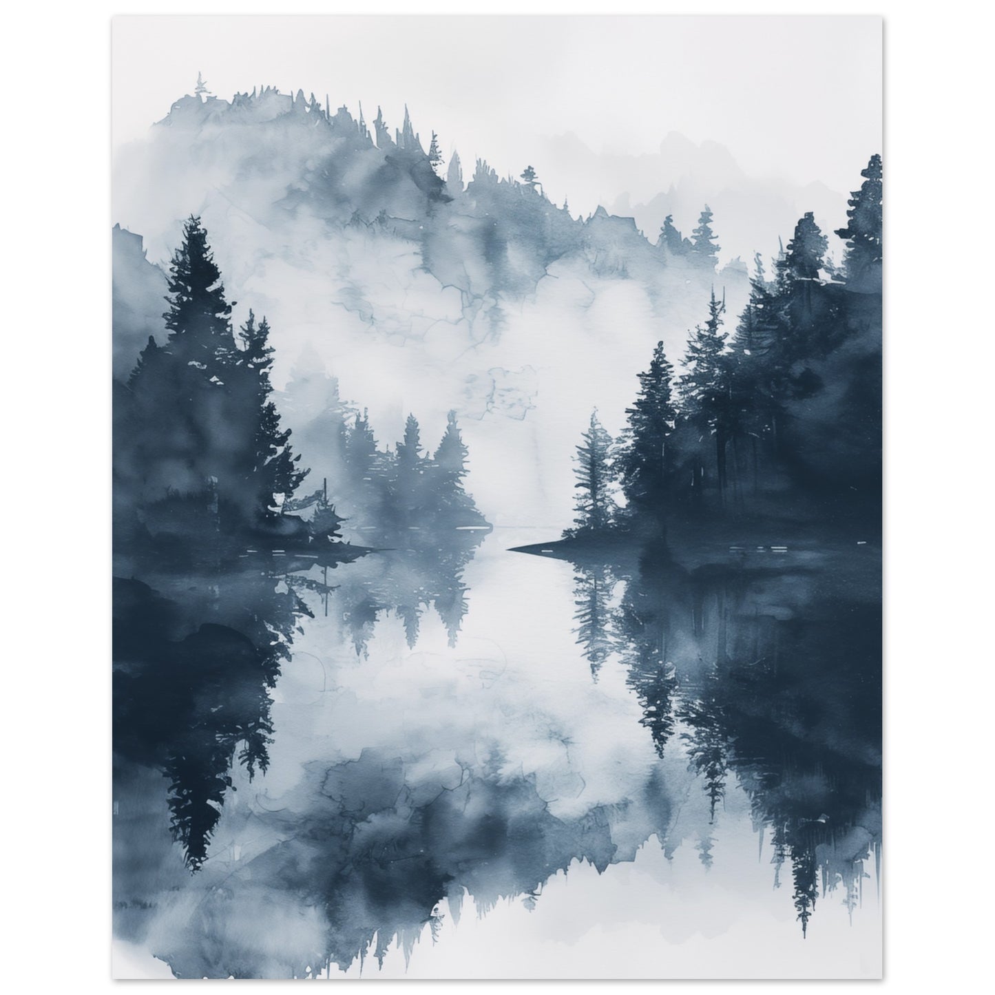Nebelwald Poster 40x50 cm - Pixara