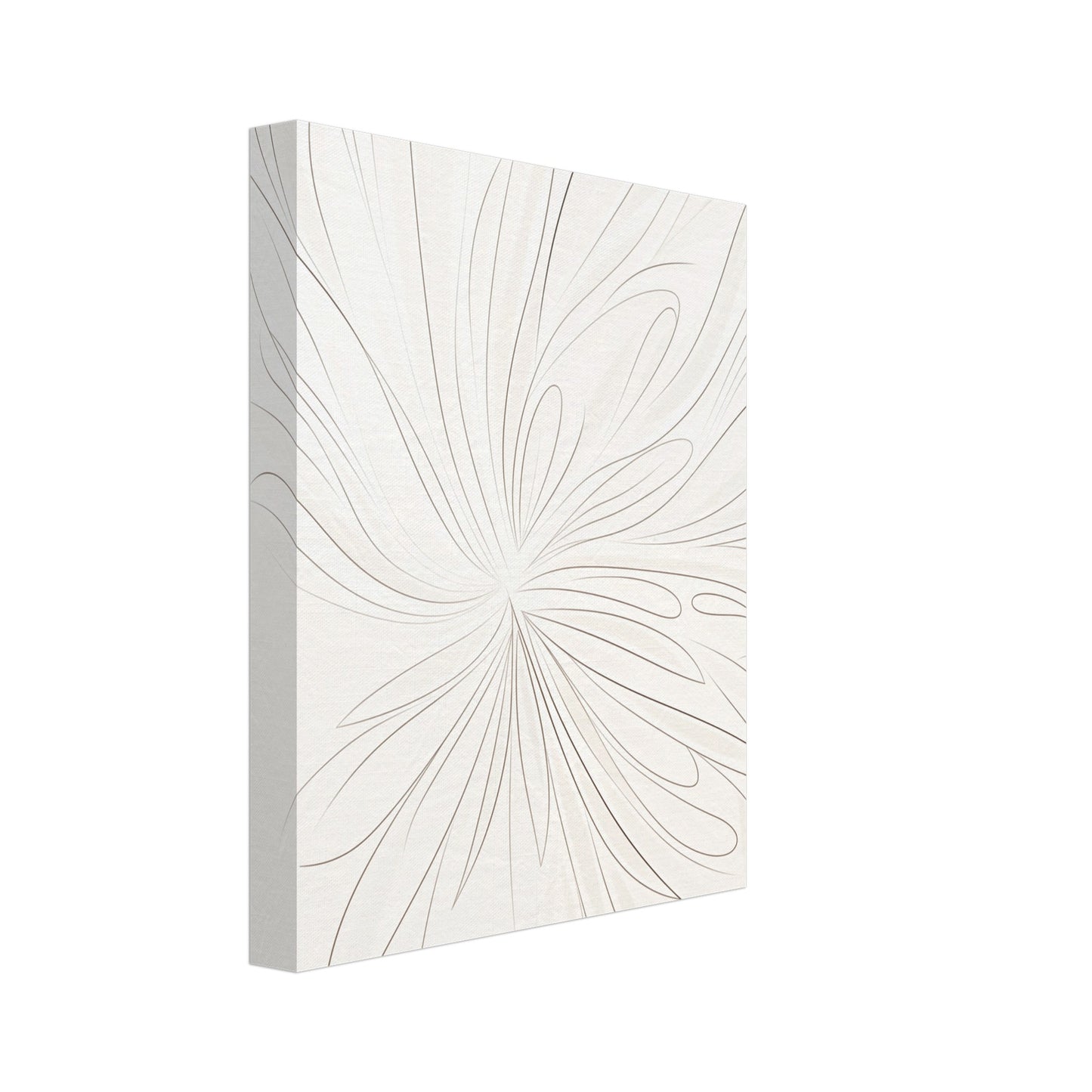 Feathery Lines Leinwand 20x25 cm - Pixara