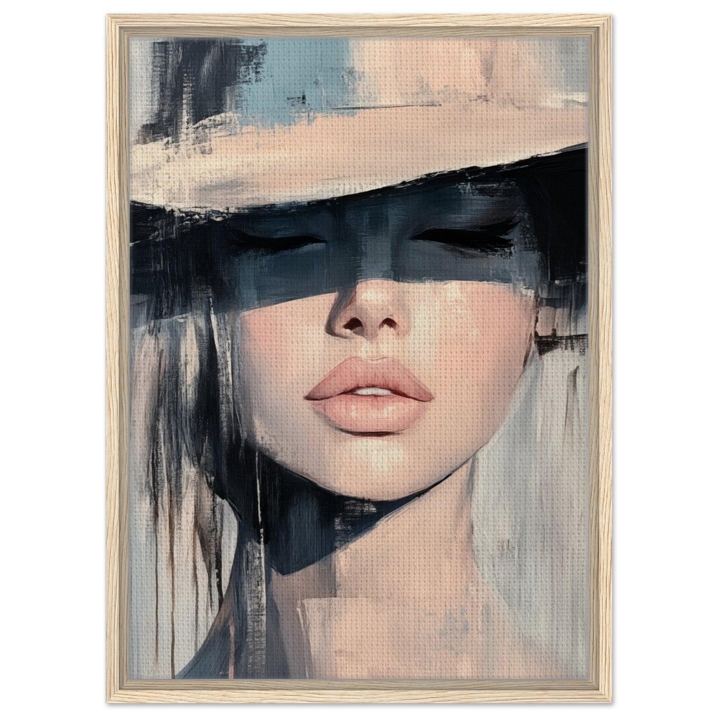 Verborgene Eleganz | Gerahmte Leinwand Holzrahmen 50x70 cm - Pixara