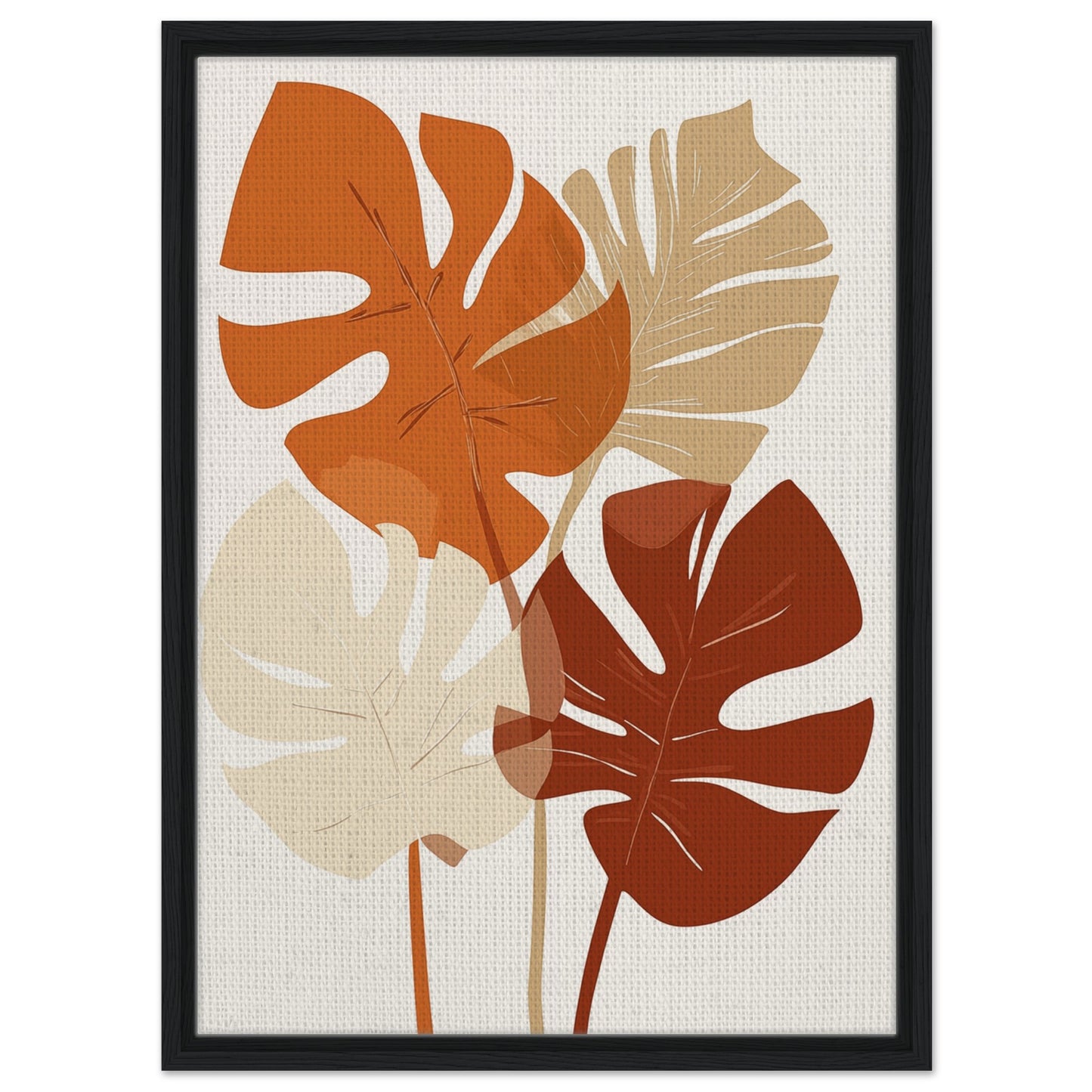 Autumn Harmony | Gerahmte Leinwand Schwarzer Rahmen 50x70 cm - Pixara