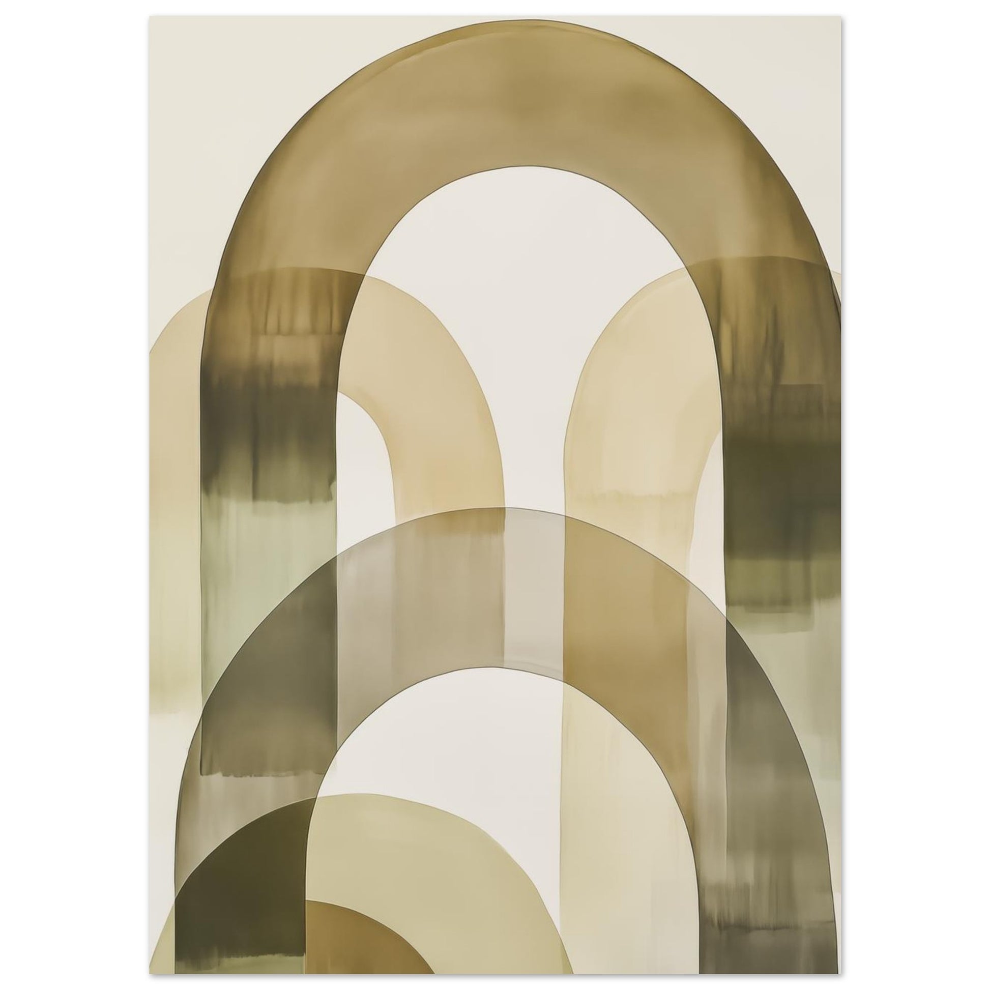 Sanfte Bögen – Minimalistische abstrakte Architektur 13x18 cm - Pixara