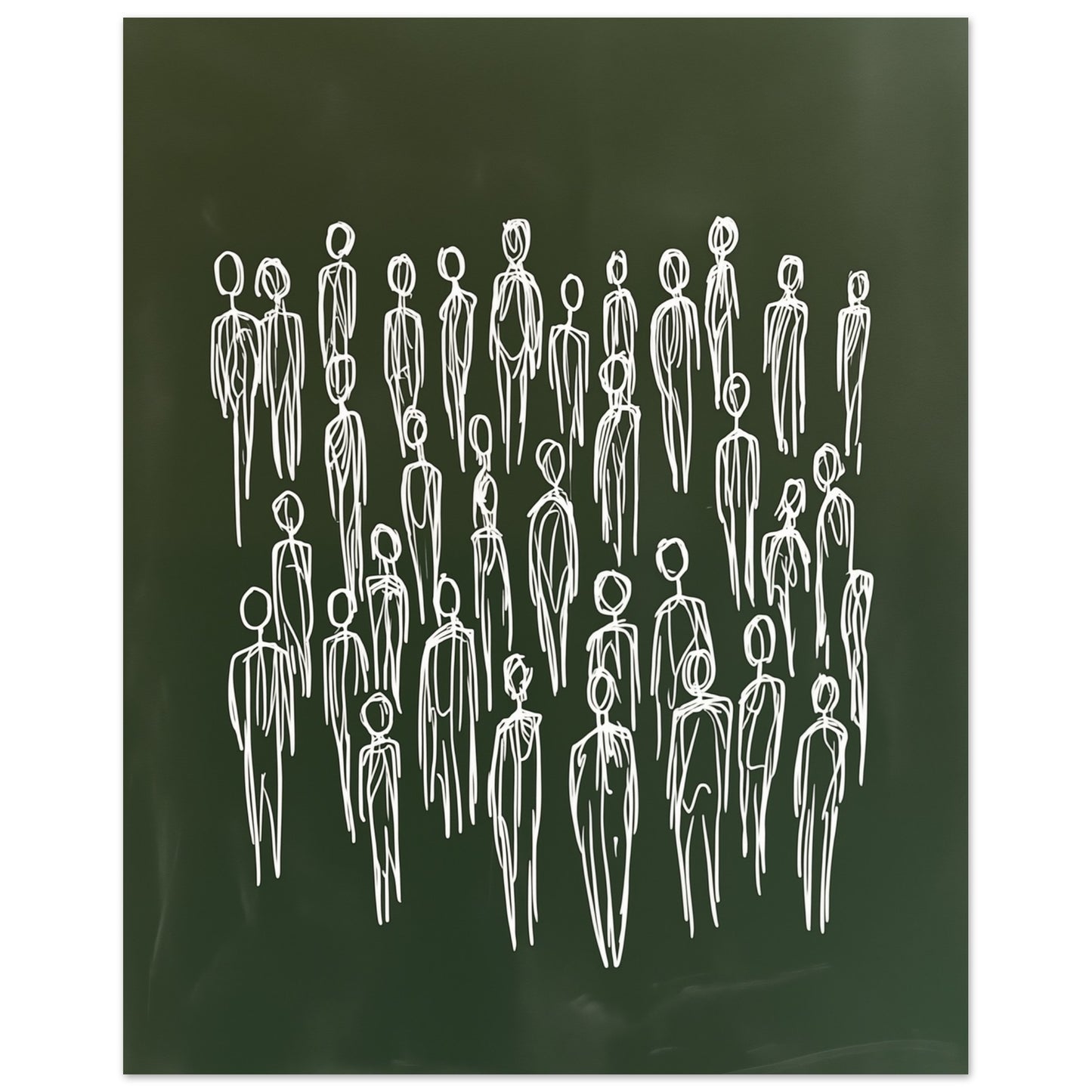 Die Menschenmenge Poster 40x50 cm - Pixara