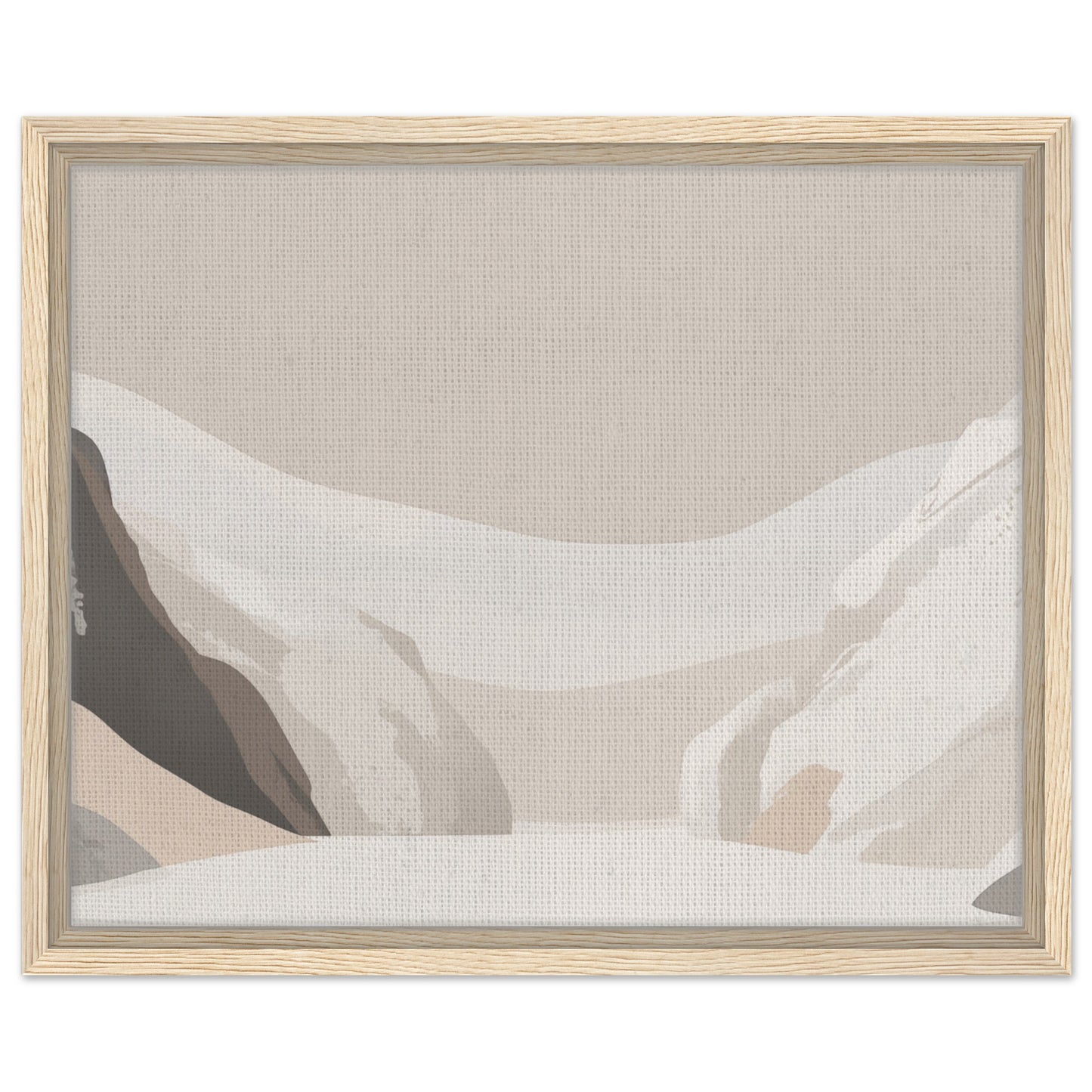 Serenity of Earth Tones | Gerahmte Leinwand Holzrahmen 40x50 cm - Pixara