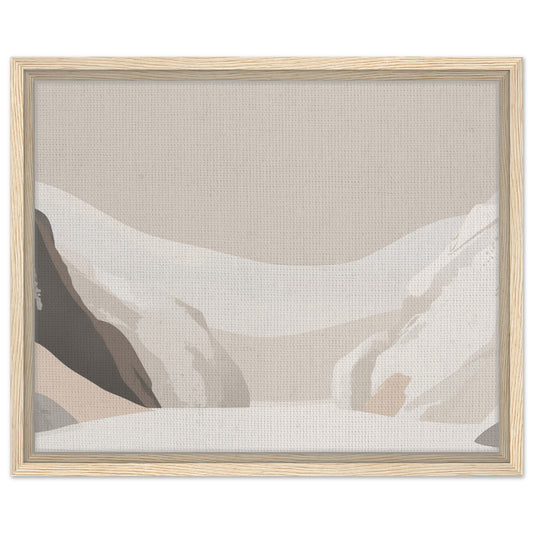 Serenity of Earth Tones | Gerahmte Leinwand Holzrahmen 40x50 cm - Pixara