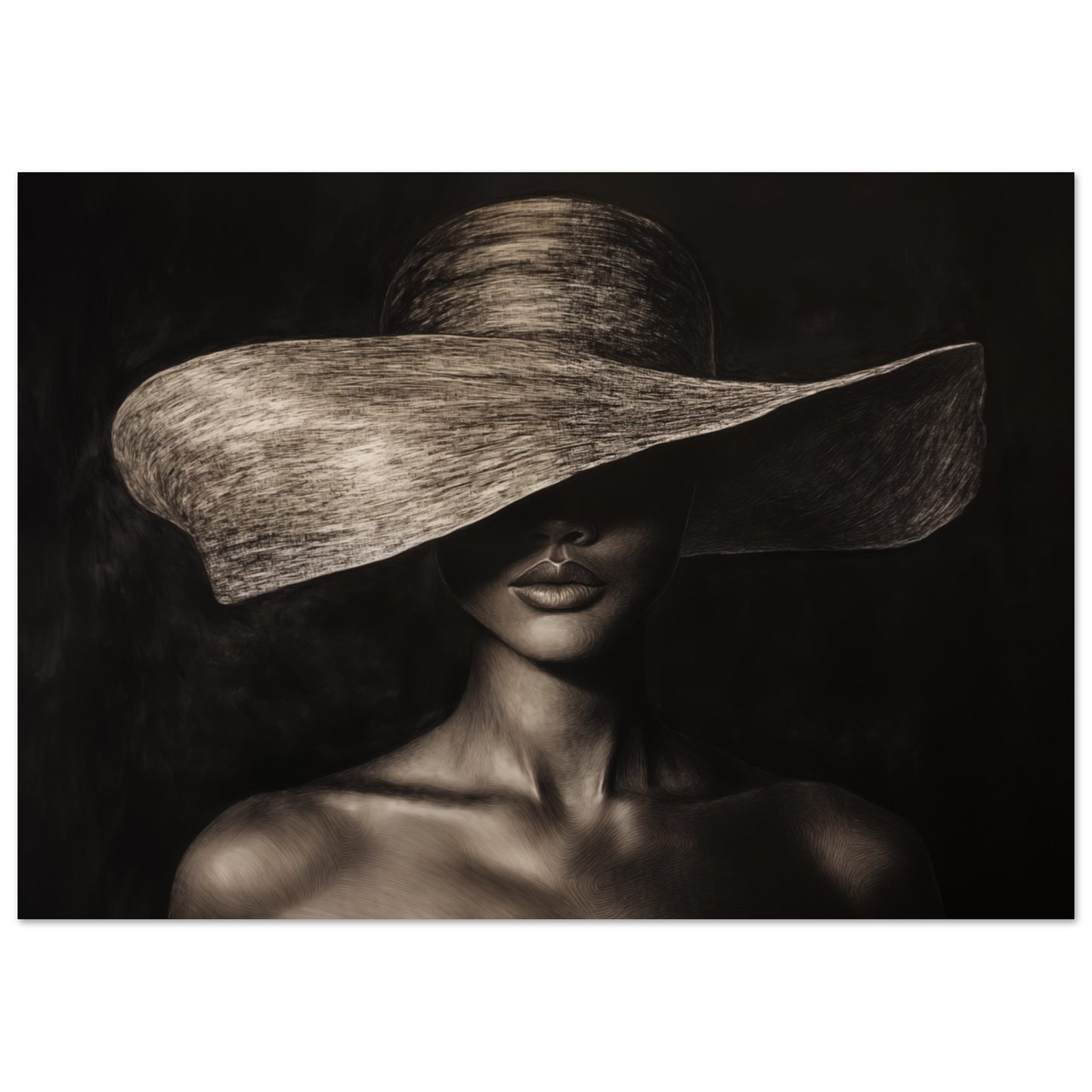 Monochrome Mystik Poster A4 21x29.7 cm - Pixara
