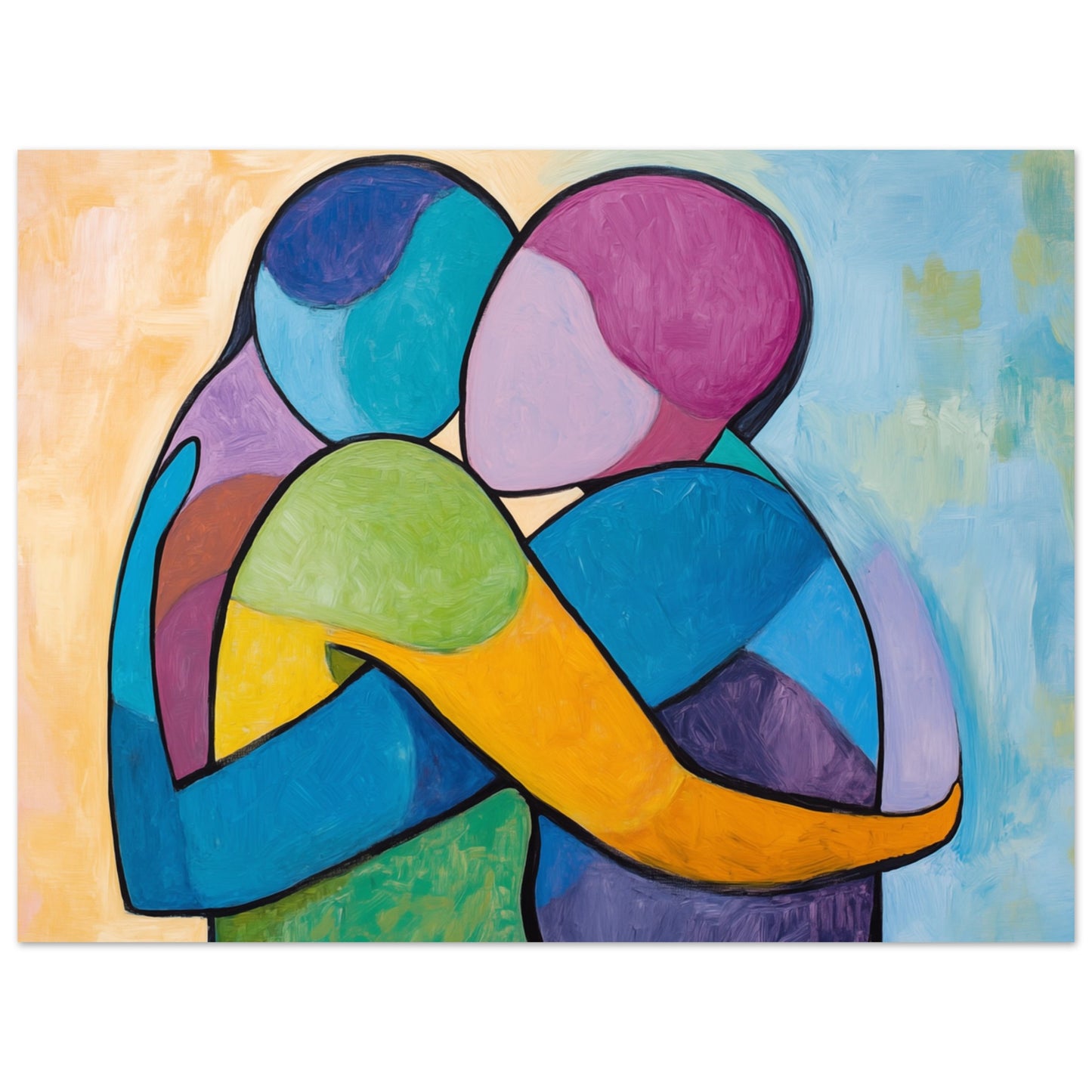 Abstrakte Umarmung 30x40 cm - Pixara