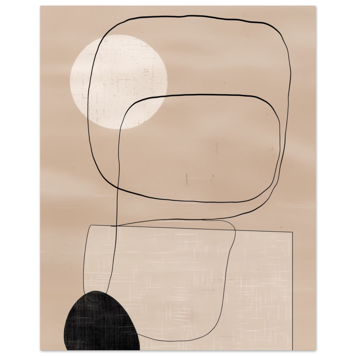 Japandi Geometrie Poster 40x50 cm - Pixara