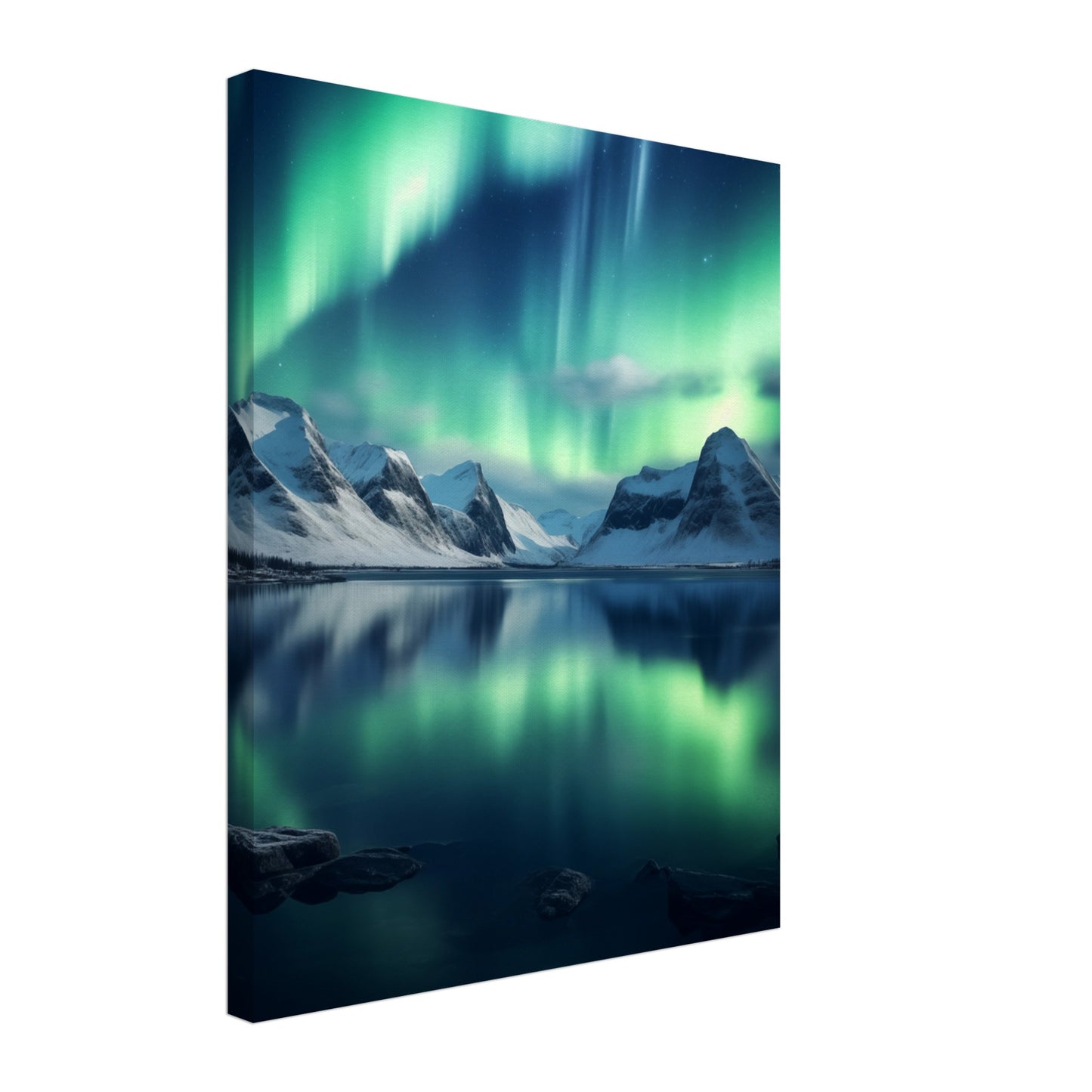 Polarlichter Leinwand 40x50 cm - Pixara