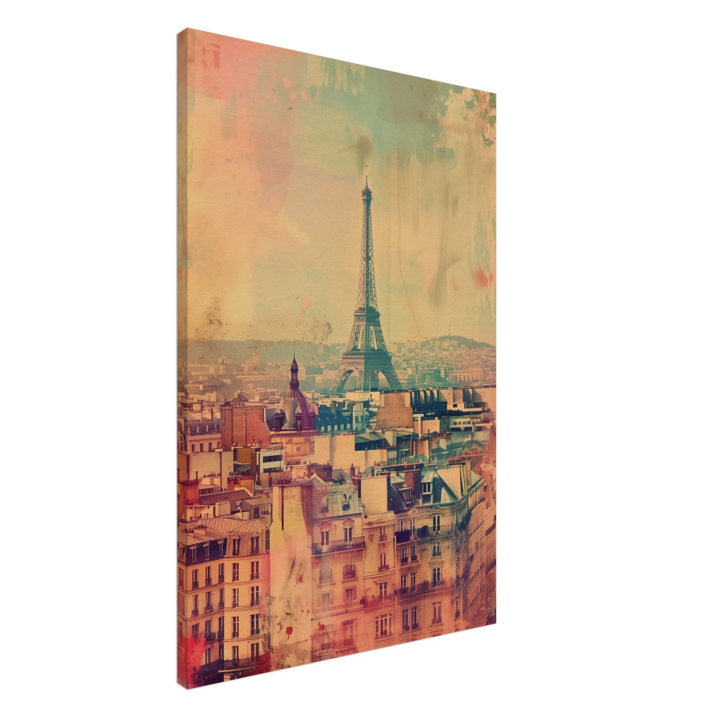Pariser Pastelltraum Leinwand 60x90 cm - Pixara