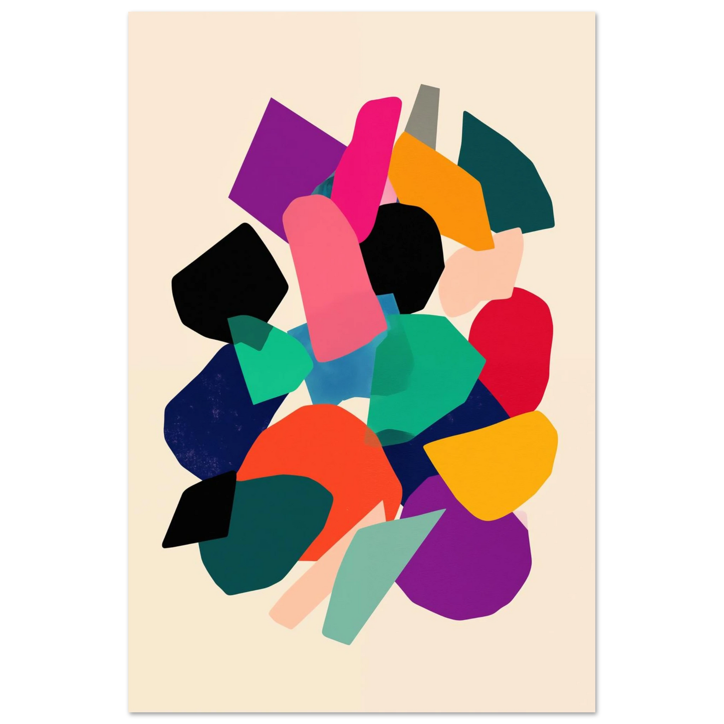Farbfragment No. 01 Poster 60x90 cm - Pixara