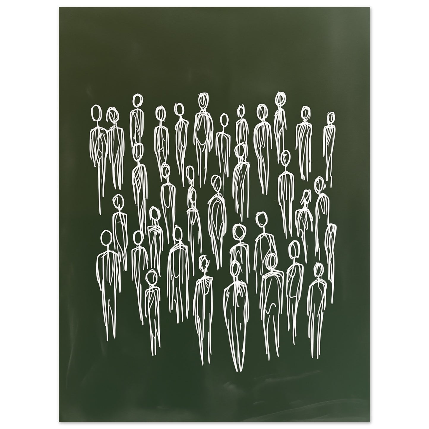 Die Menschenmenge Poster 30x40 cm - Pixara