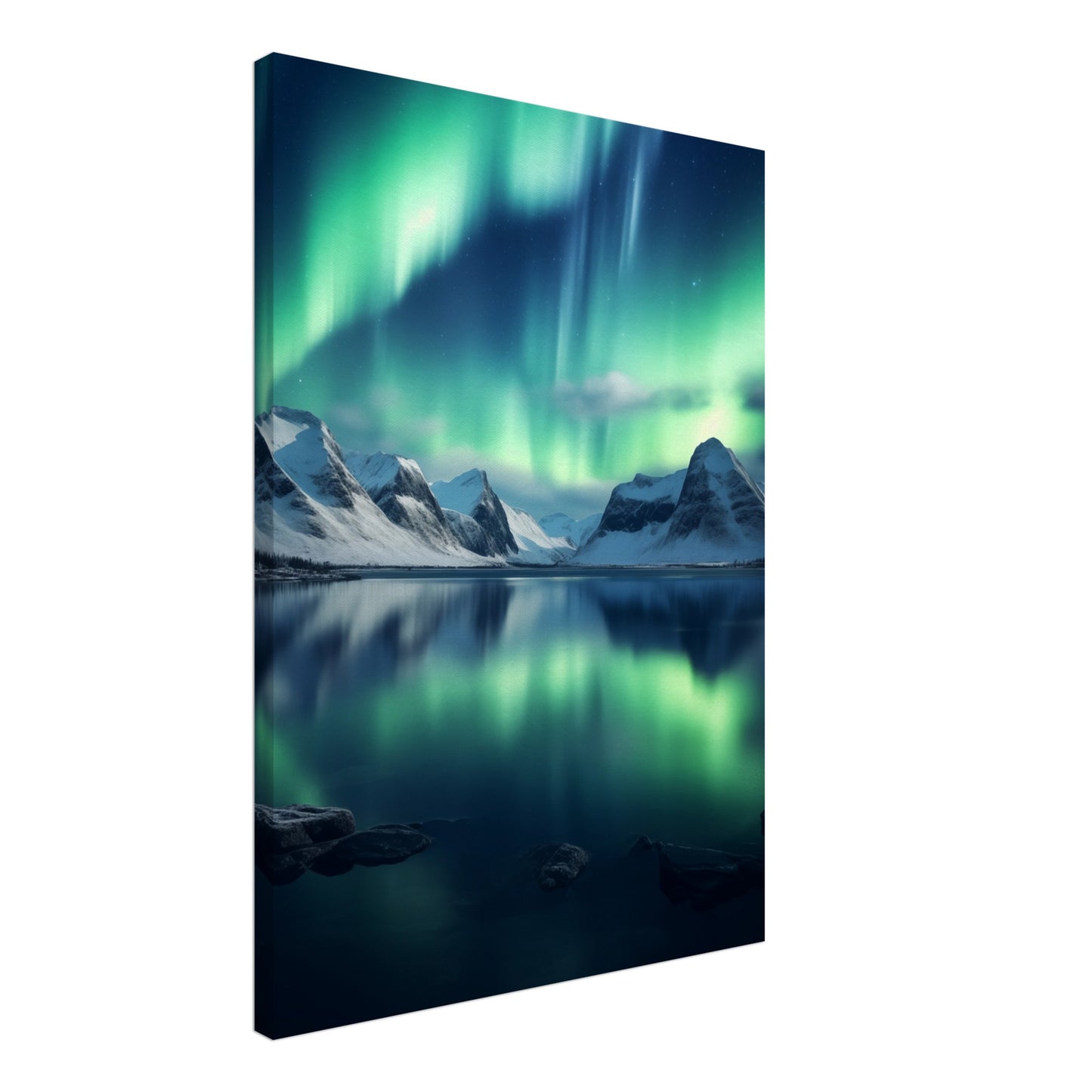 Polarlichter Leinwand 50x70 cm - Pixara