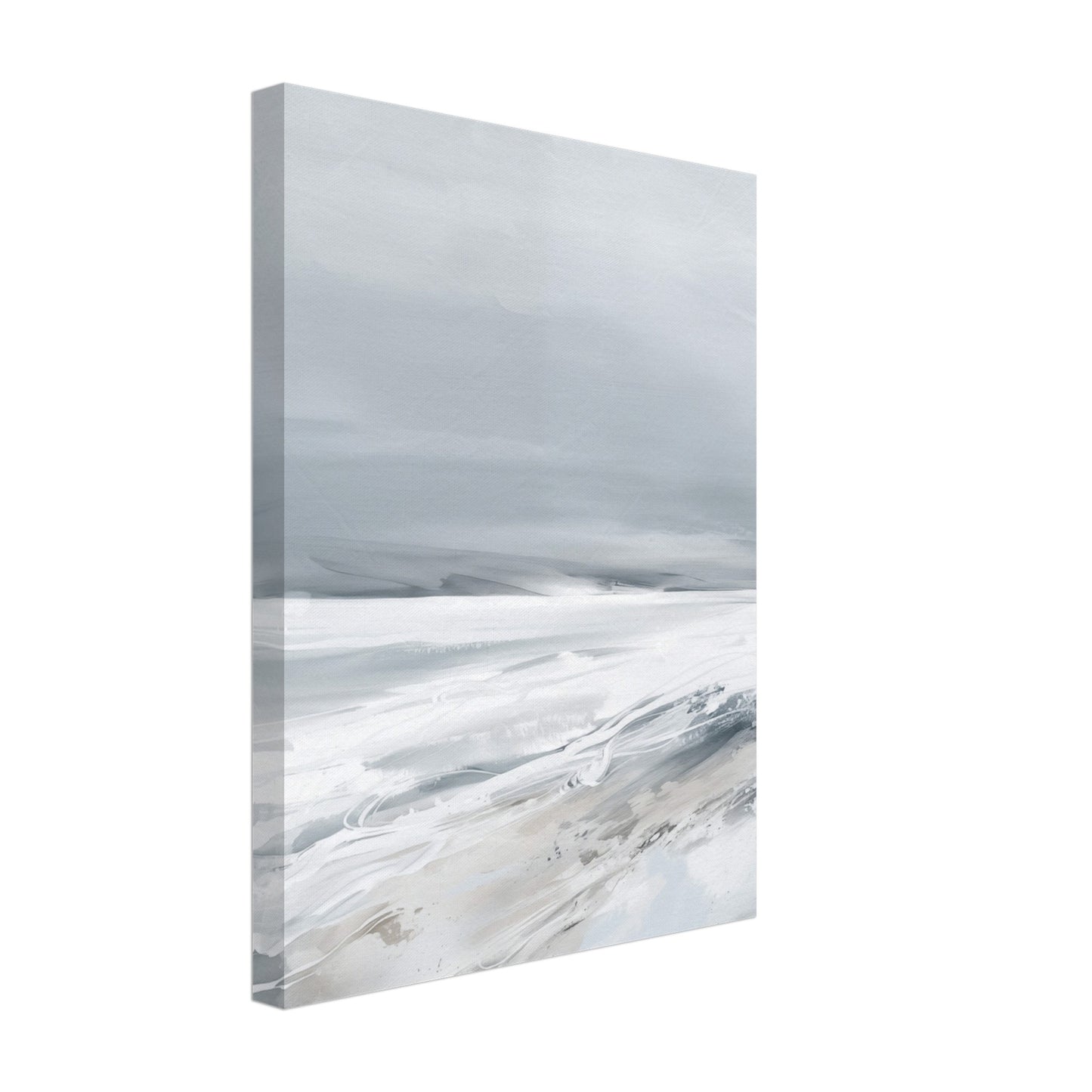 Winterstille Leinwand 30x40 cm - Pixara