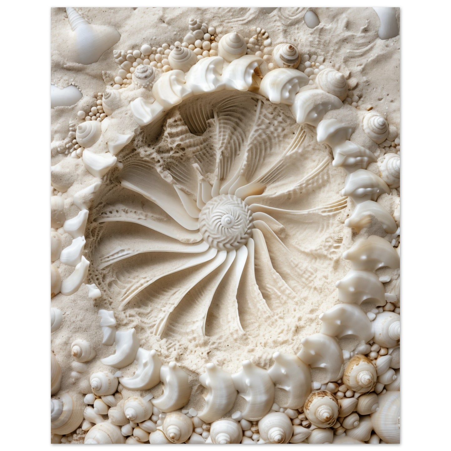 Muschelmosaik 40x50 cm - Pixara