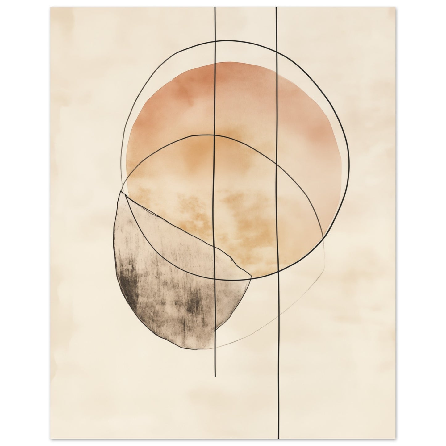 Harmonie der Linien Poster 40x50 cm - Pixara