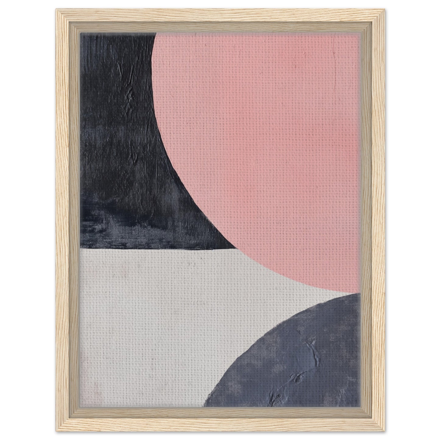 Zirkulare Begegnung | Gerahmte Leinwand Holzrahmen 30x40 cm - Pixara
