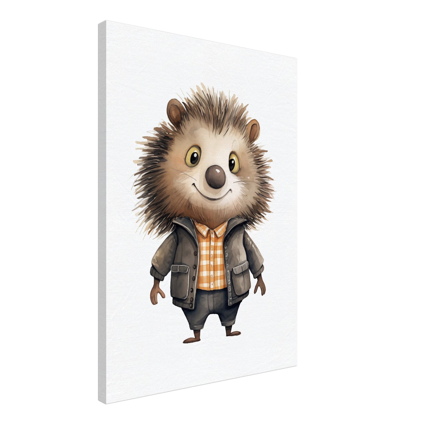 Stachelschwein "Piet" Leinwand 50x70 cm - Pixara