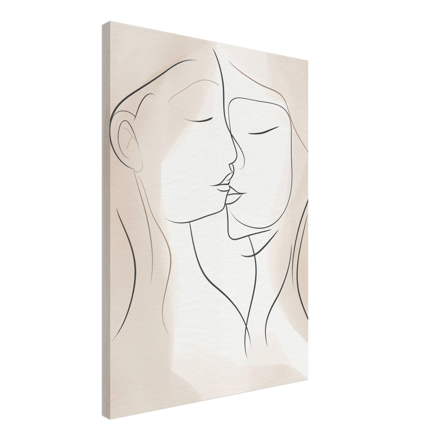 Harmonische Begegnung Leinwand 50x70 cm - Pixara