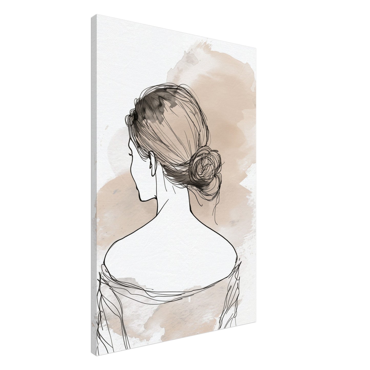Elegantes Profil Leinwand 60x90 cm - Pixara