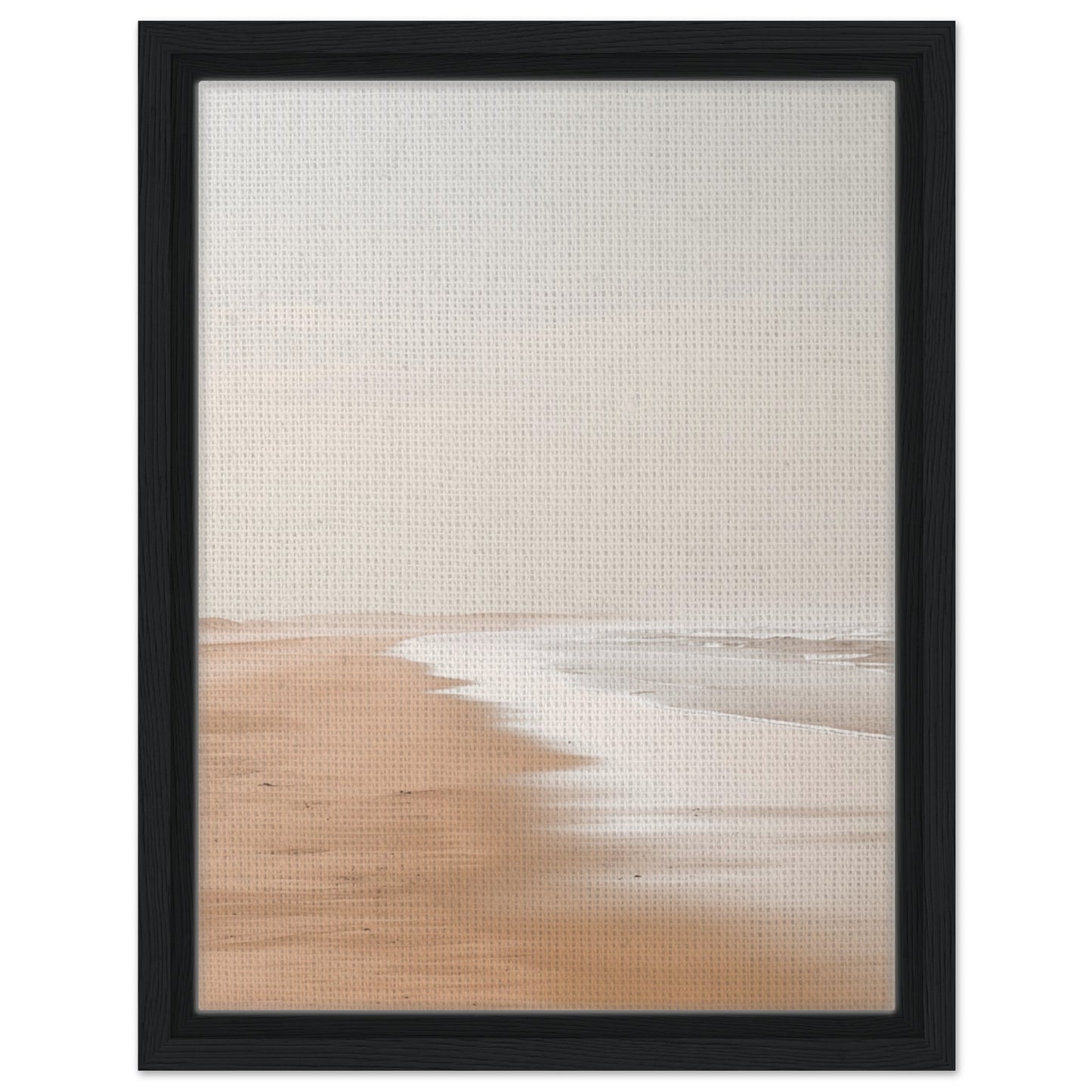 Serenity by the Sea | Gerahmte Leinwand Schwarzer Rahmen 30x40 cm - Pixara