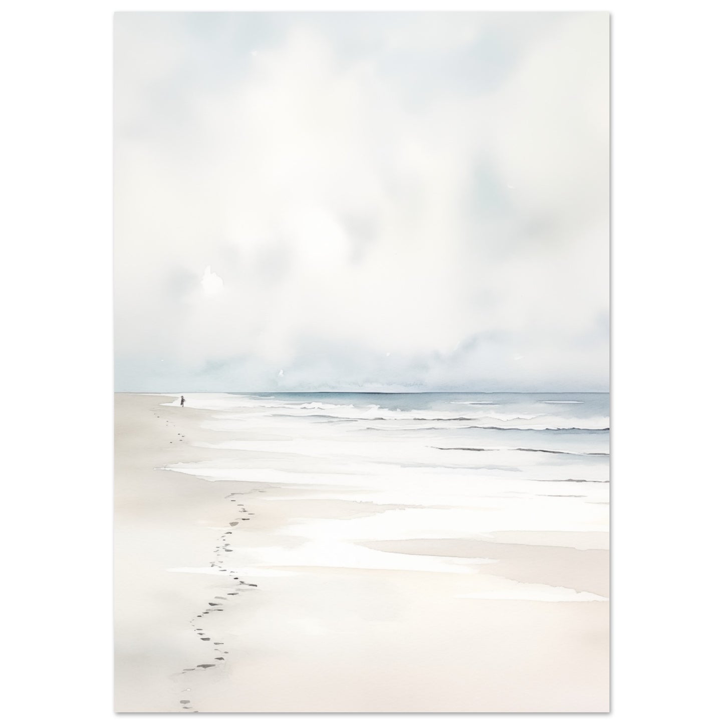 Sandspuren Poster A4 21x29.7 cm - Pixara