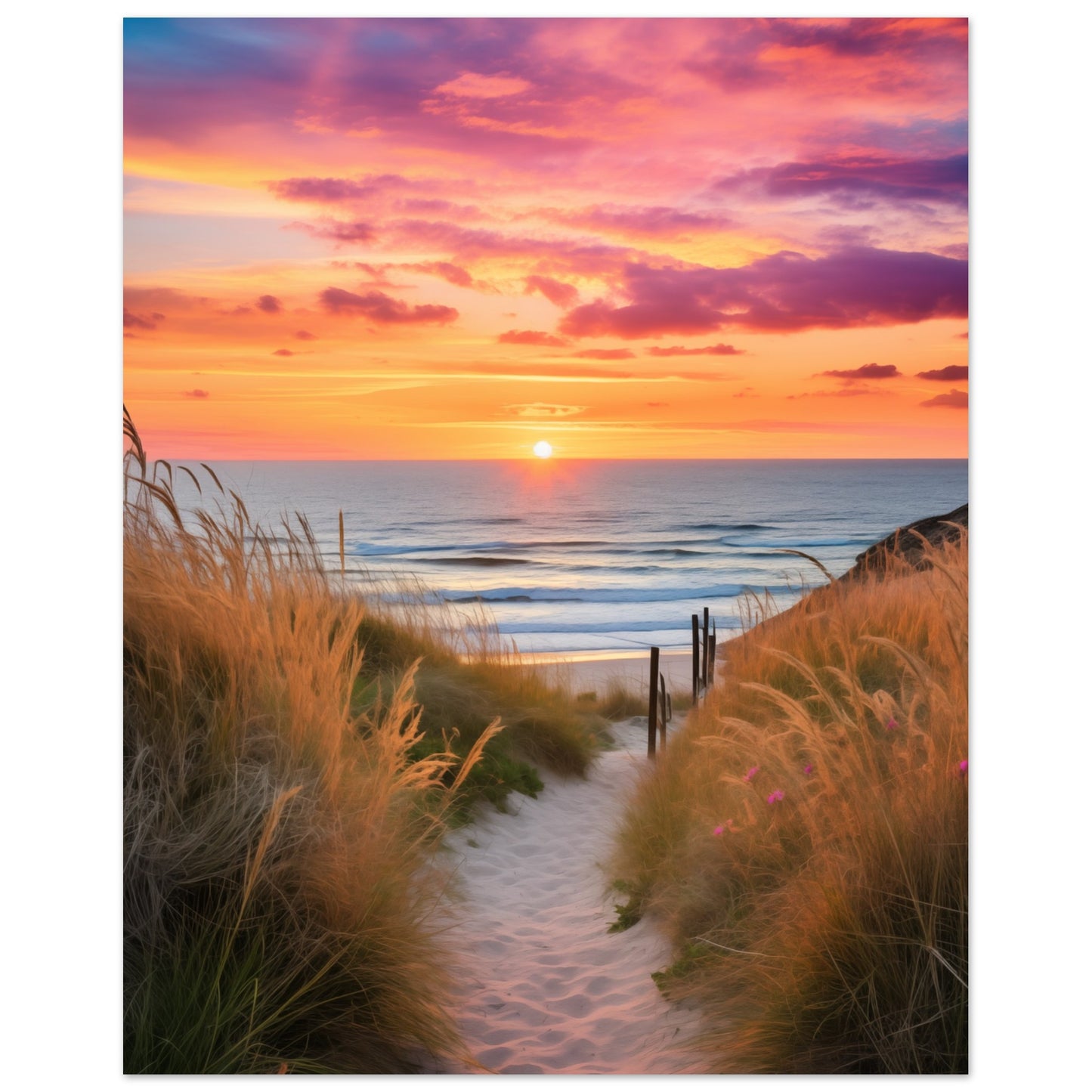 Dünenpfad Poster 40x50 cm - Pixara