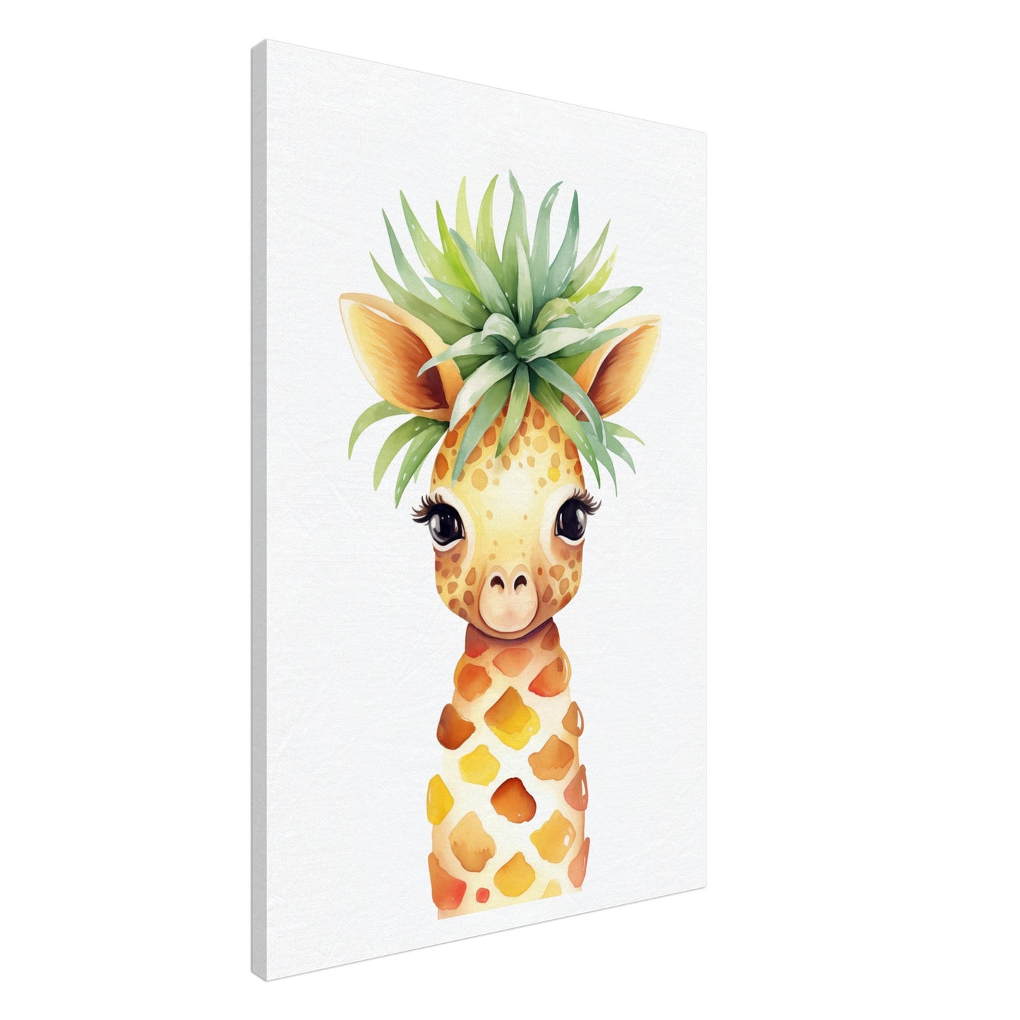 Gigi die Giraffenananas Leinwand 60x90 cm - Pixara
