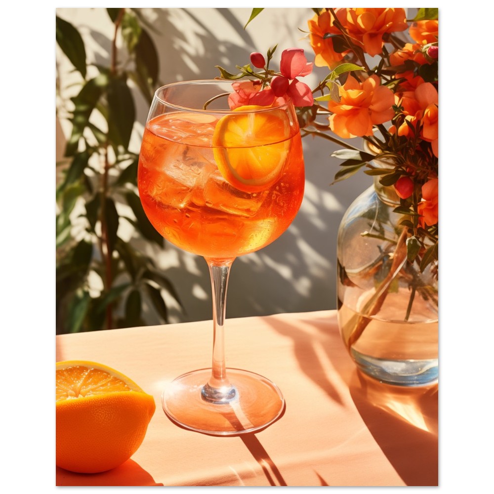 Sonniger Aperitivo Poster 20x25 cm - Pixara