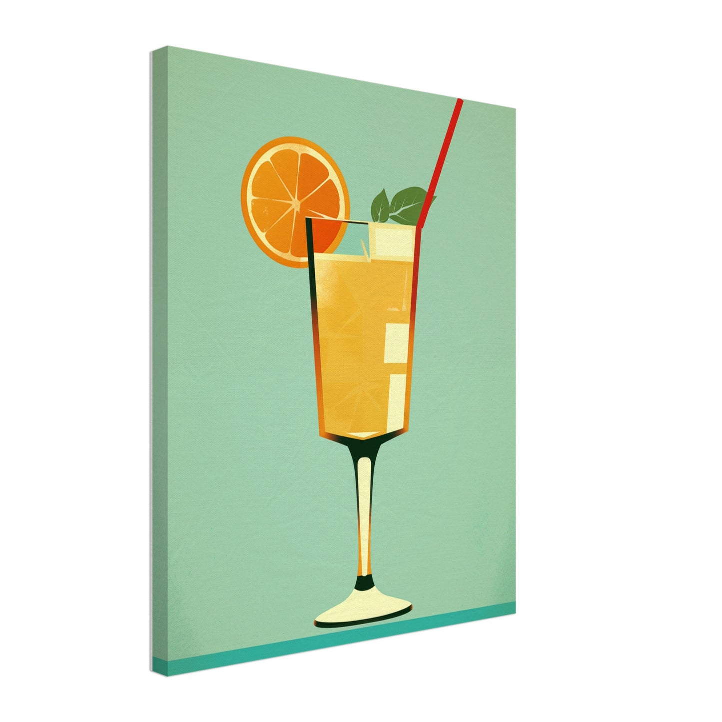 Happy Hour Leinwand 40x50 cm - Pixara