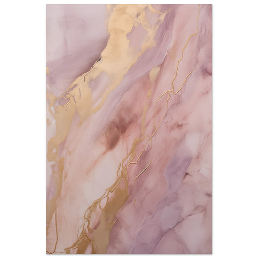 Purpur-Gold Poster 60x90 cm - Pixara