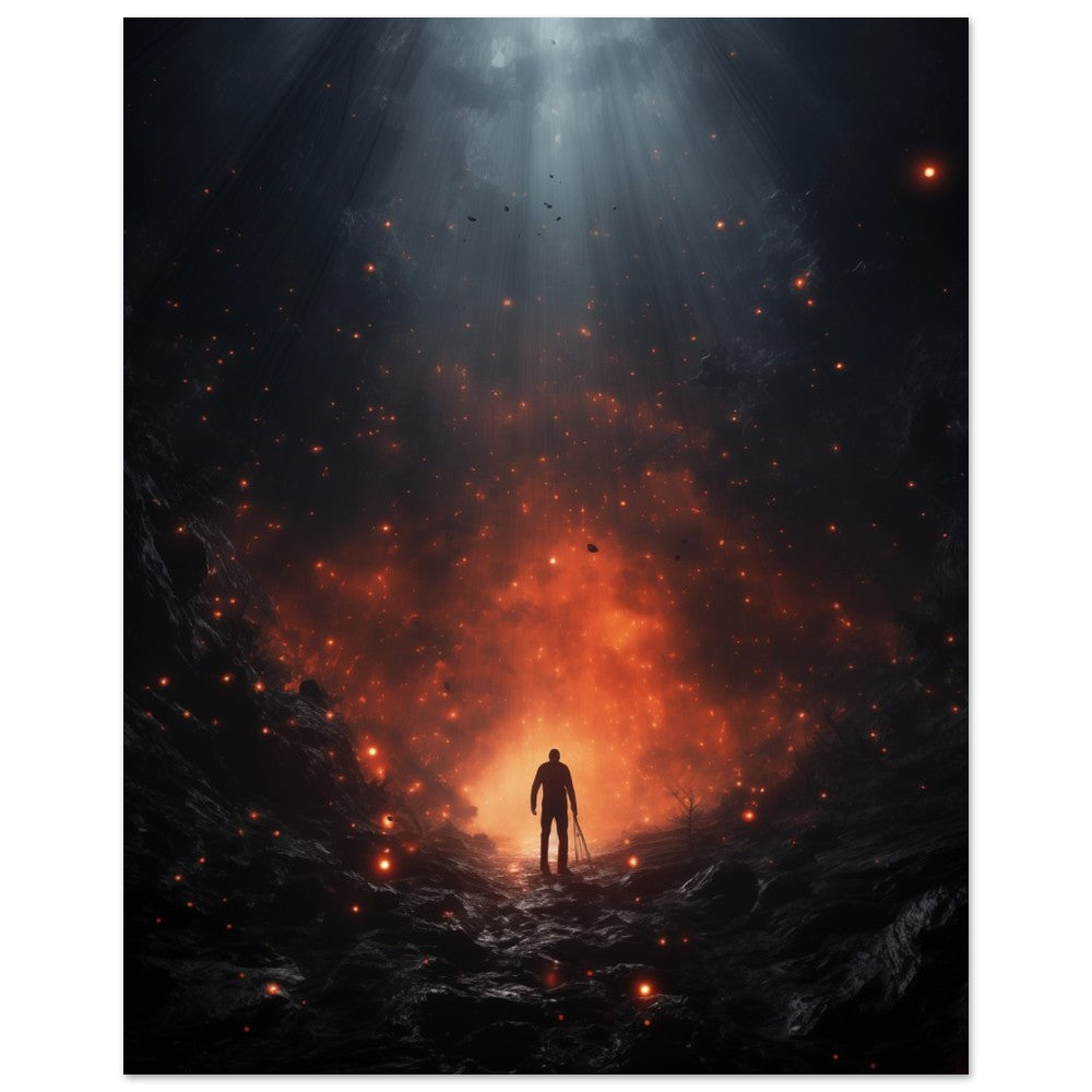 "Caius" Wanderer der Aschewelten Poster 40x50 cm - Pixara