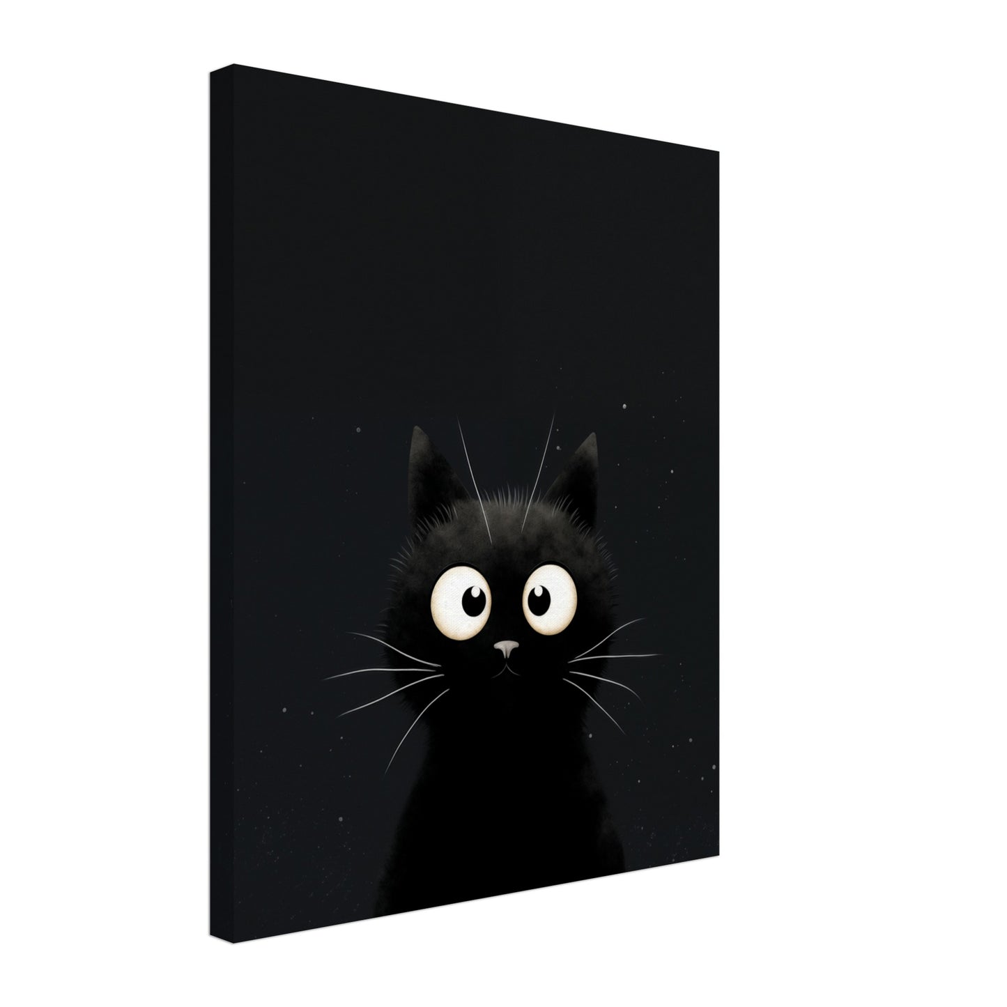 "Midnight", der Kater Leinwand 40x50 cm - Pixara