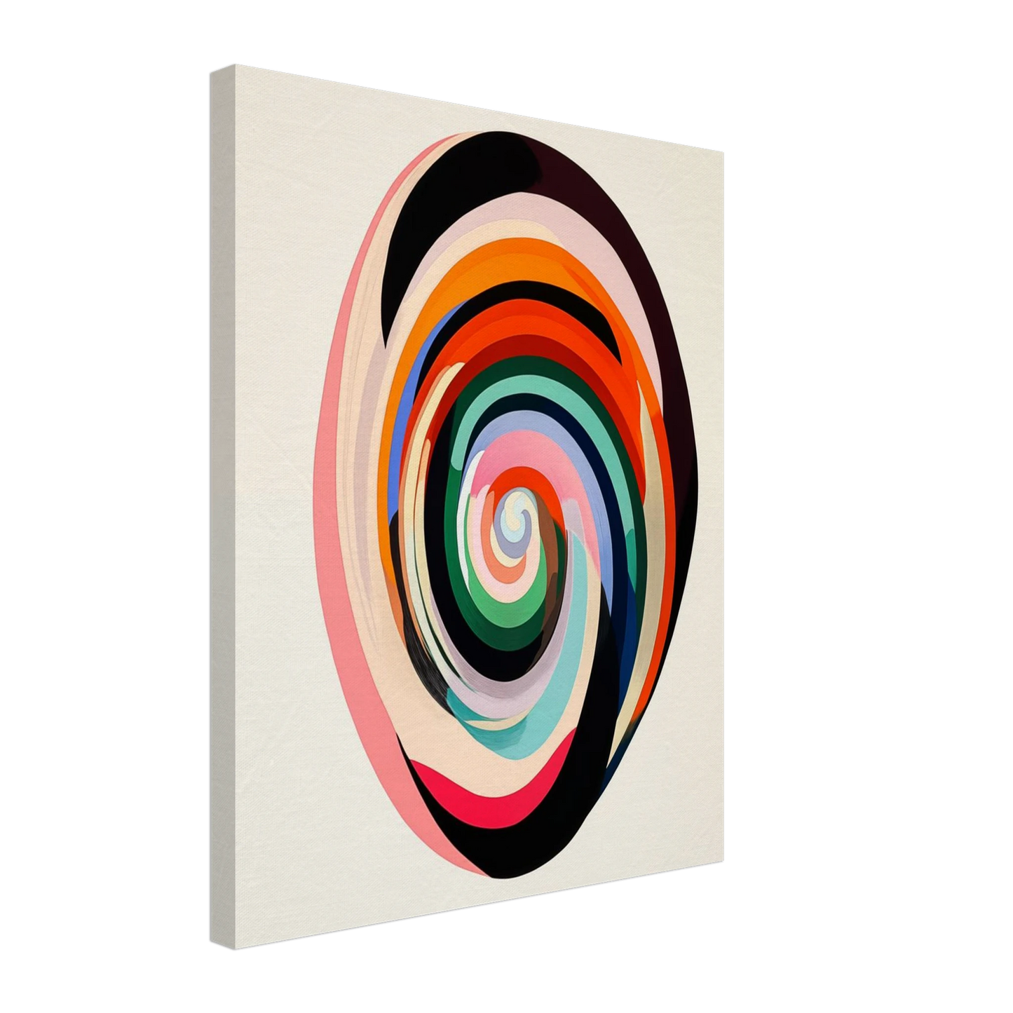 Farbenfrohe Spirale Leinwand 40x50 cm - Pixara