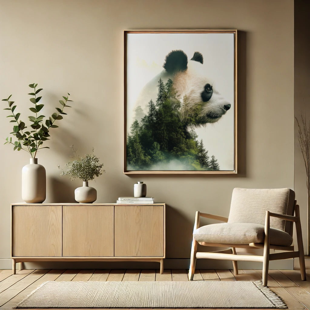 Doppelbelichtung Panda - Pixara