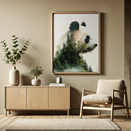 Doppelbelichtung Panda - Pixara