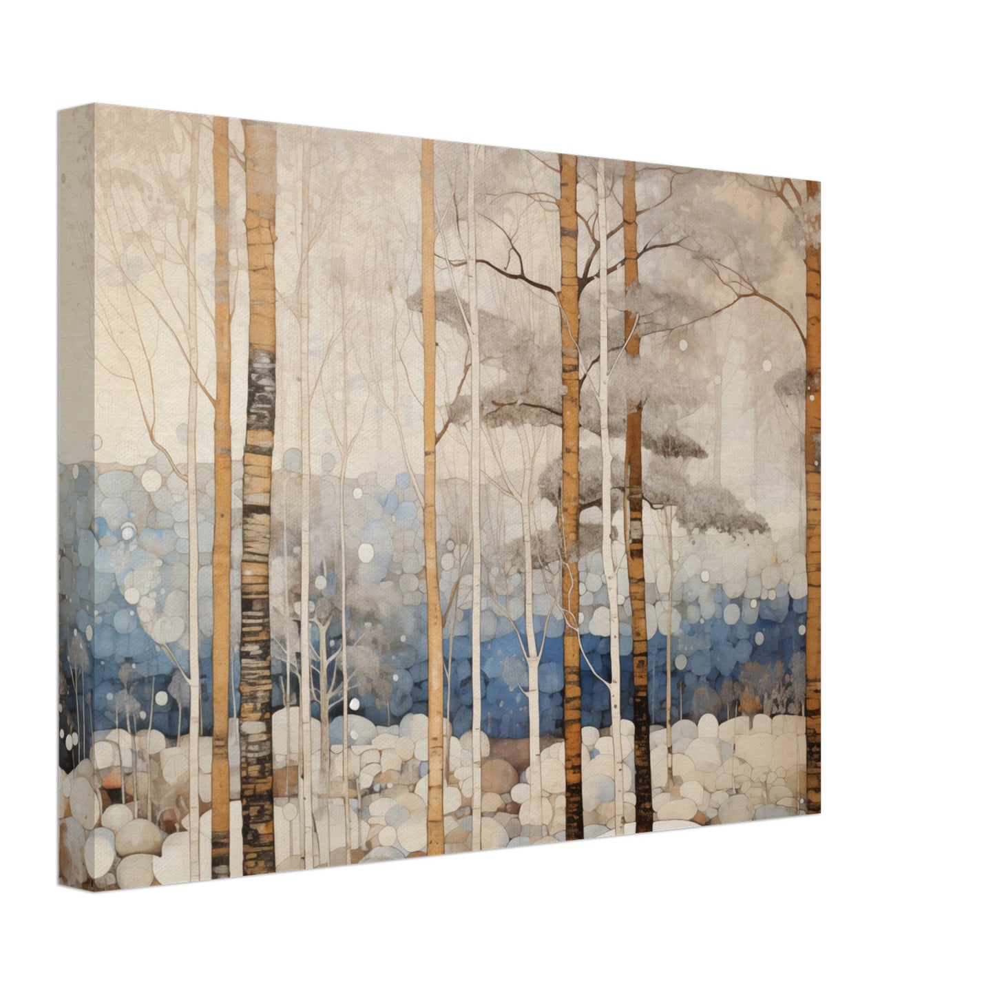 Wintermorgen Leinwand 30x40 cm - Pixara