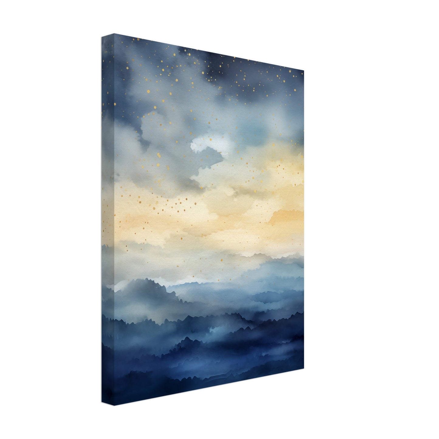 Nachthimmel über dem Meer Leinwand 30x40 cm - Pixara