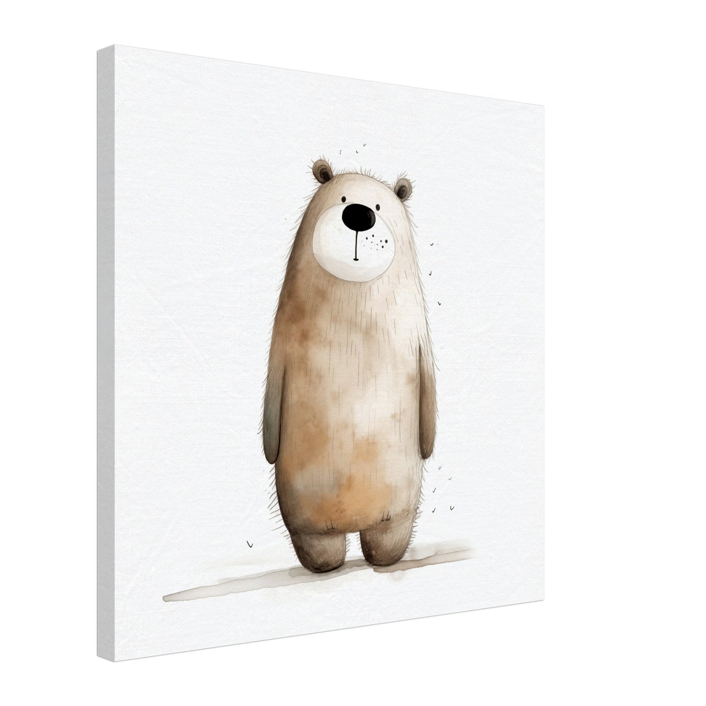 Bär "Oscar" Leinwand 50x50 cm - Pixara