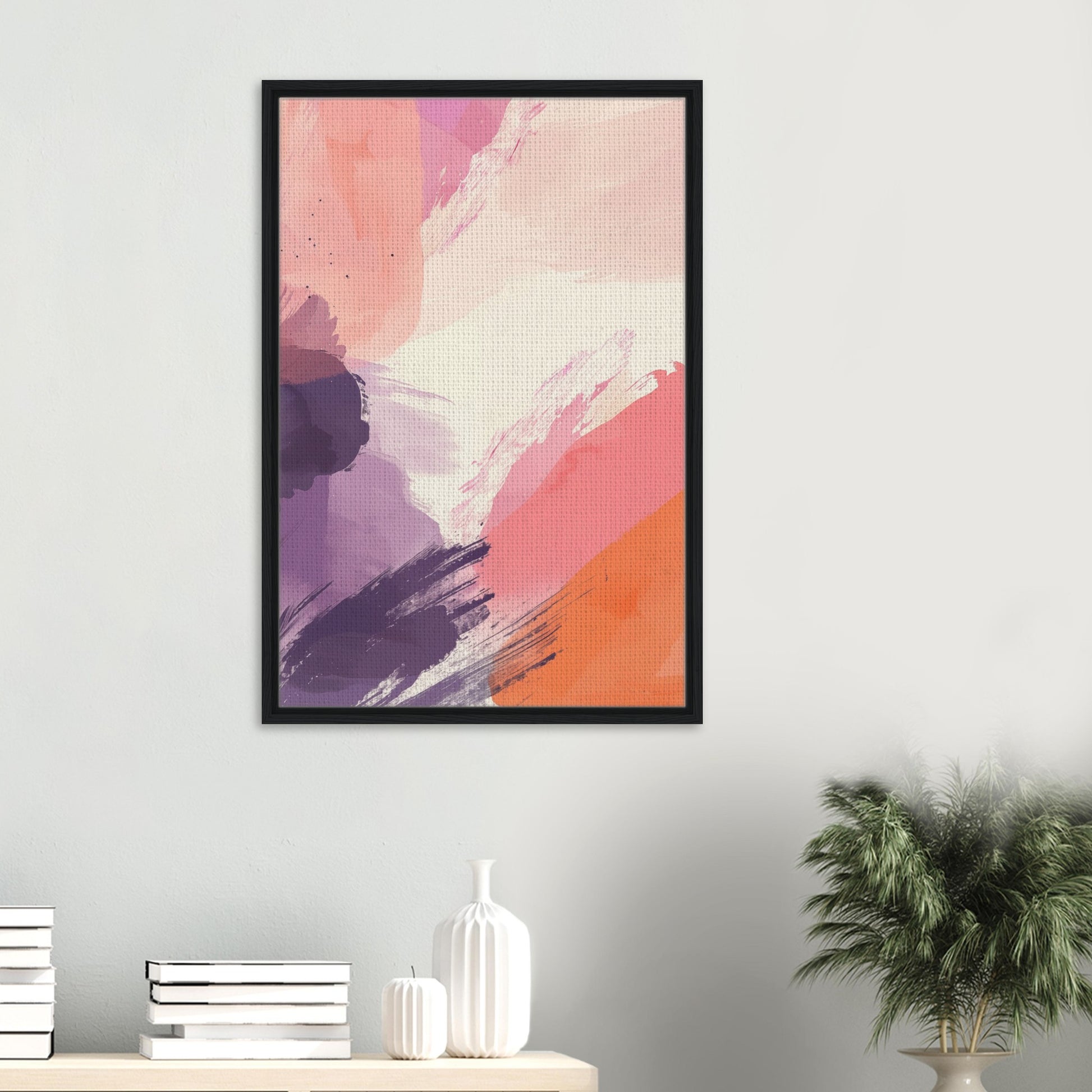 Pastell Morgen | Gerahmte Leinwand - Pixara