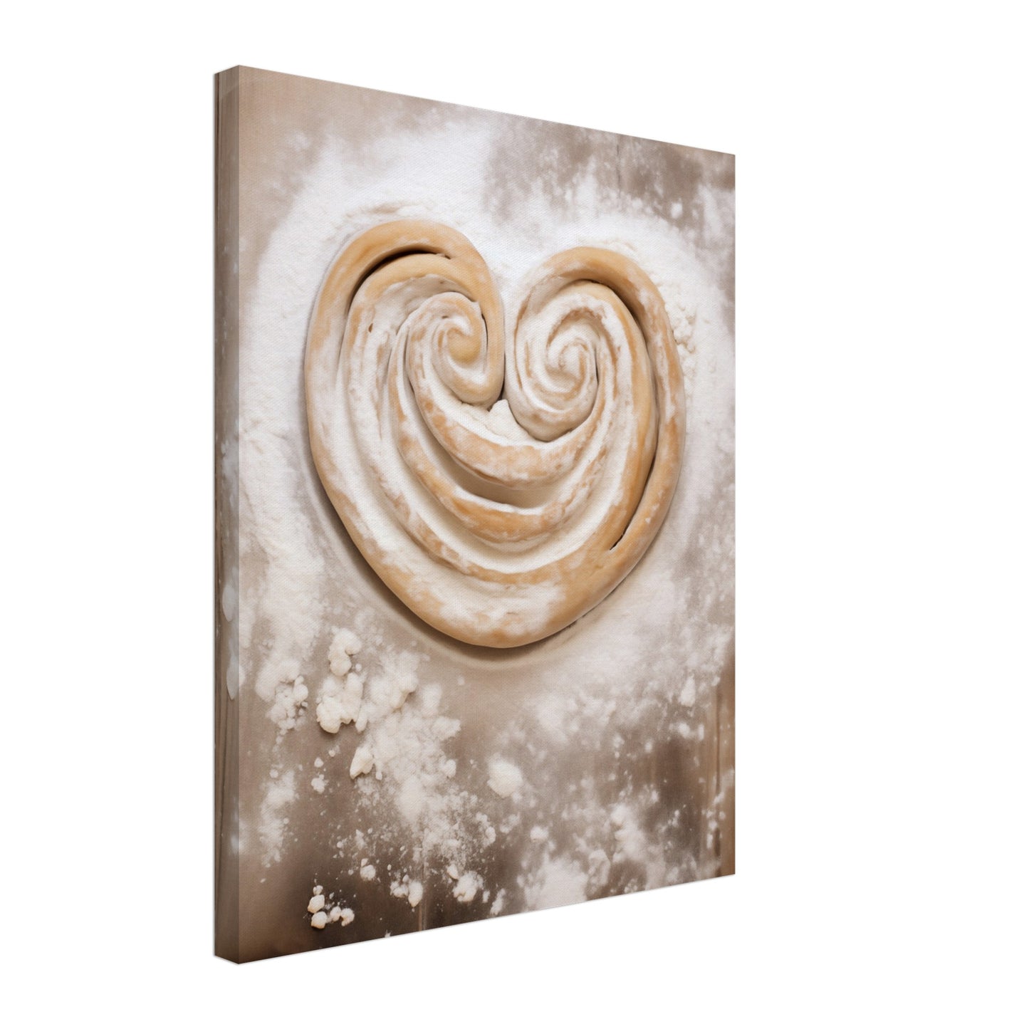Herz aus Teig Leinwand 40x50 cm - Pixara