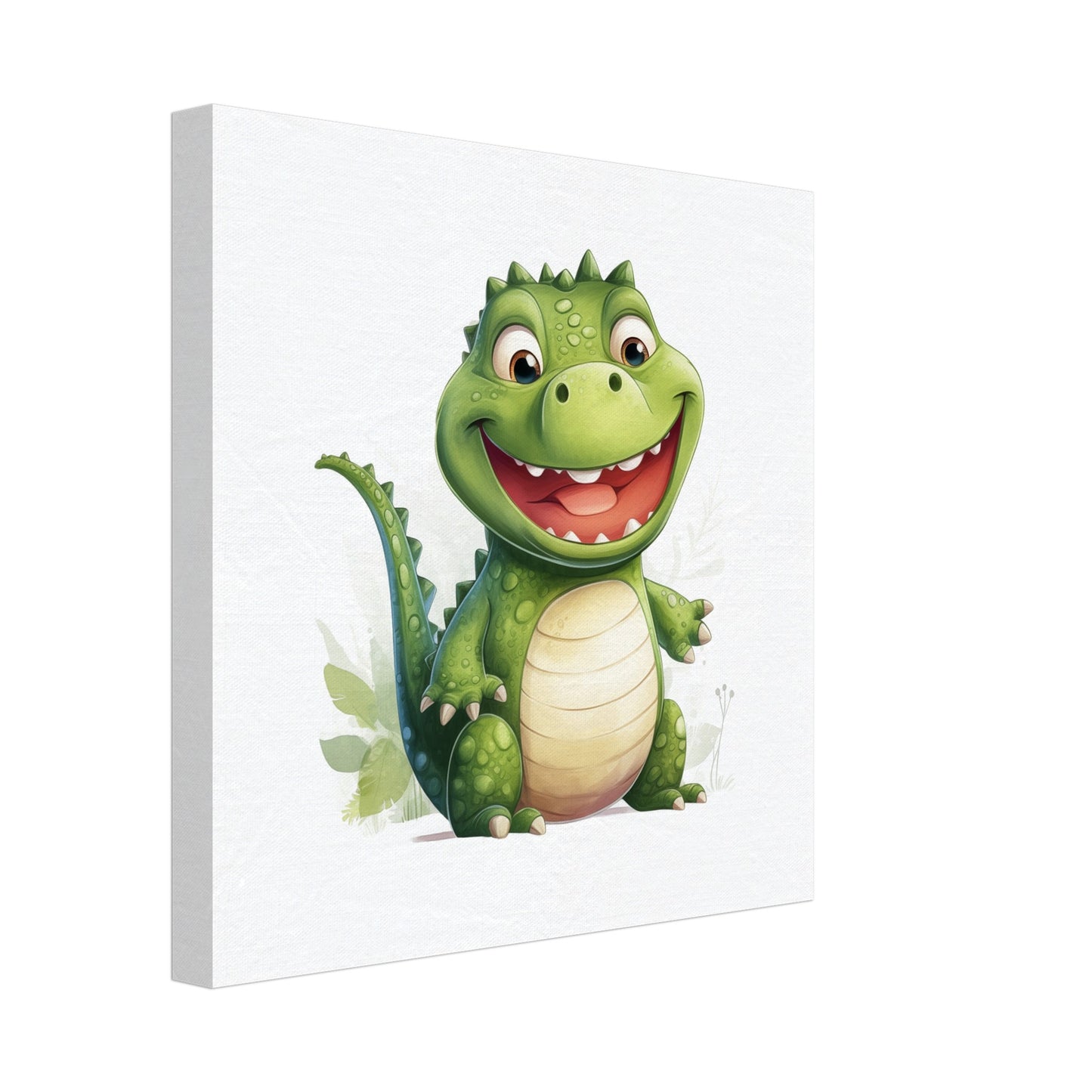 Krokodil "Kasper" Leinwand 30x30 cm - Pixara