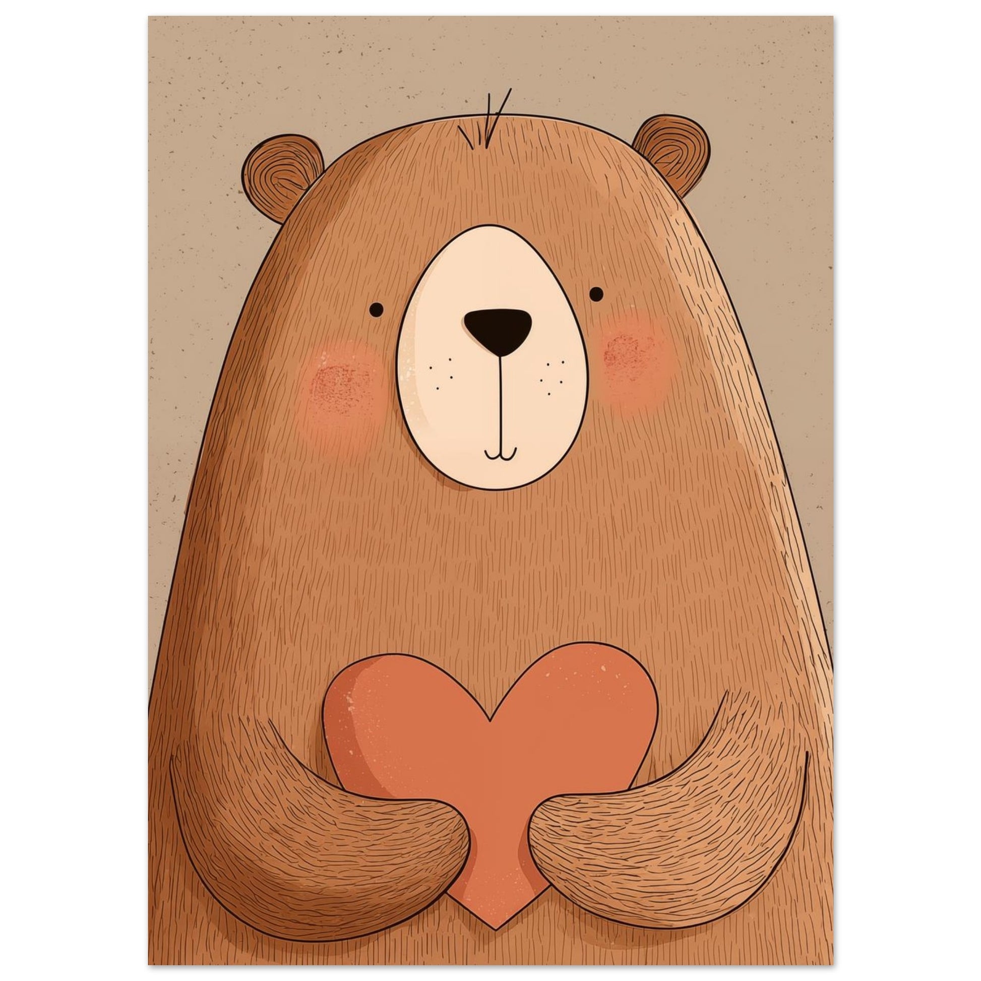 Herzbär 13x18 cm - Pixara