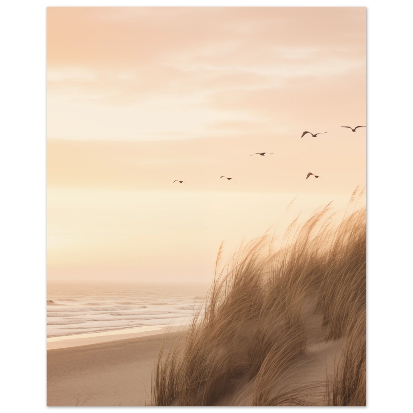Flug in den Dämmerhimmel Poster 20x25 cm - Pixara
