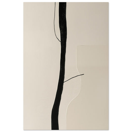 Zarte Linien der Natur Poster 60x90 cm - Pixara
