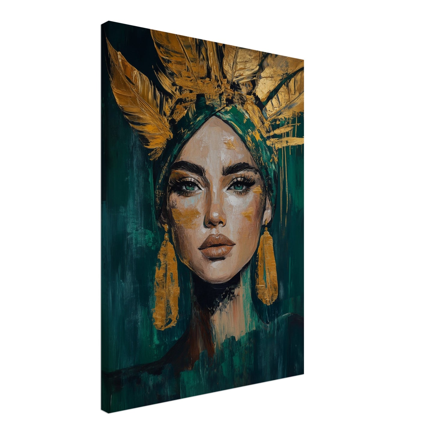 Goldene Stärke Leinwand 50x70 cm - Pixara