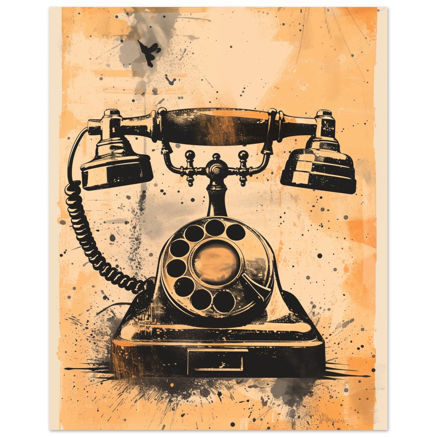 Retro Telefon 40x50 cm - Pixara